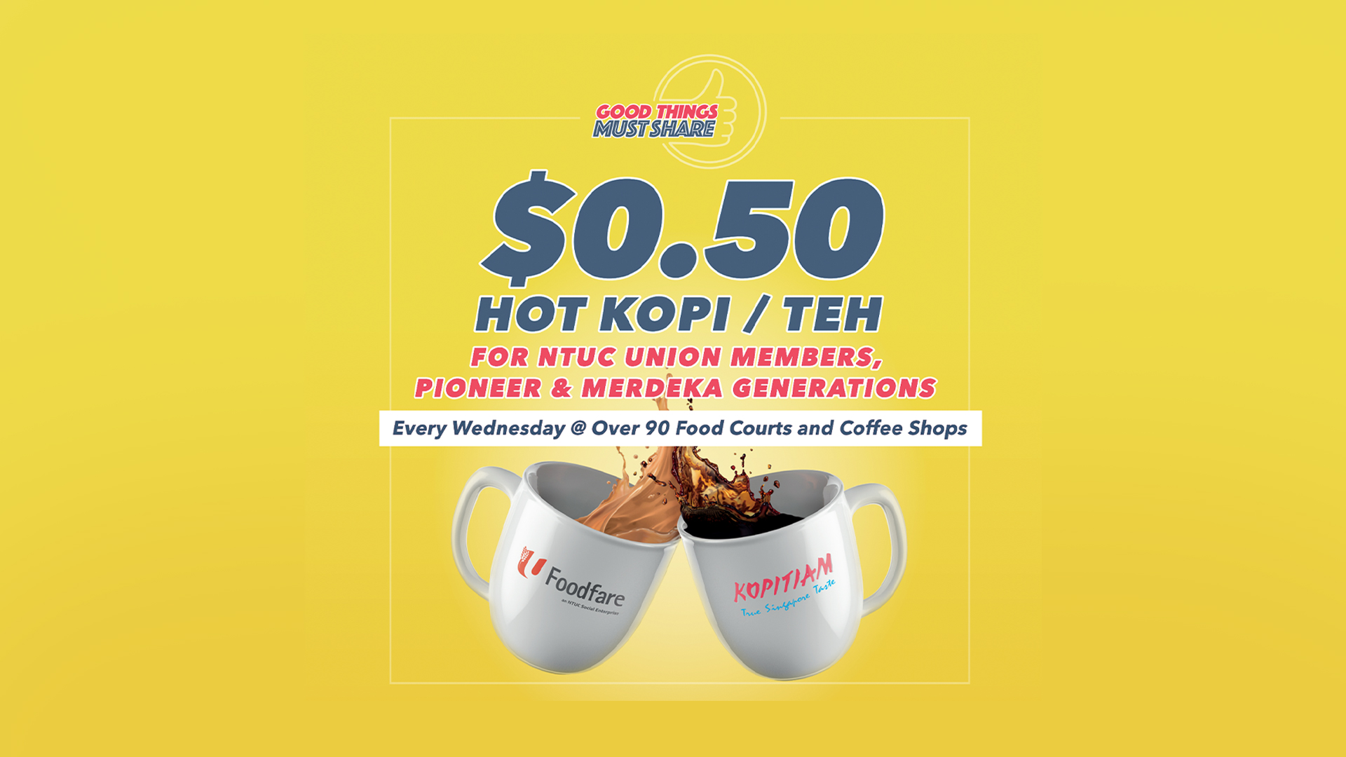 24. 50-cent Hot Coffee and Tea - FairPrice Group