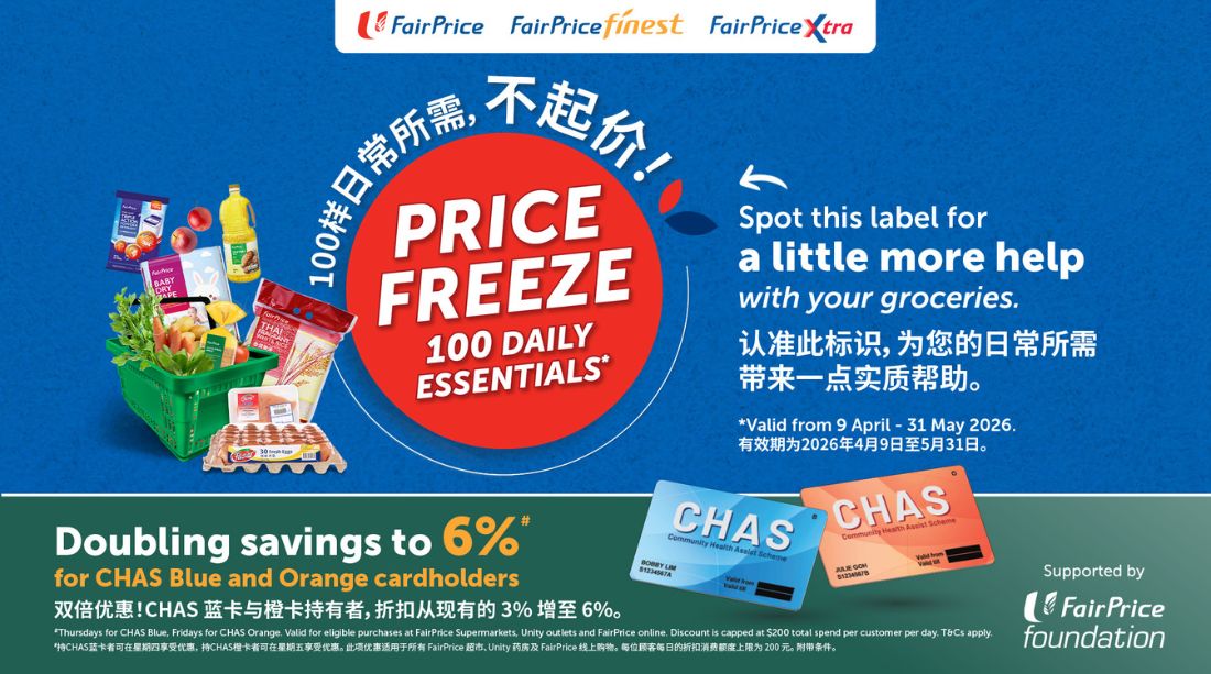 Standing With Singaporeans: FairPrice Group moves fast to lock prices on key essentials and expand support for vulnerable households amid rising costs